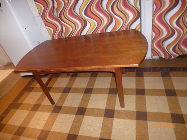 Table Teck Ronde 1960 Tingstroms Ohlsson Transformable