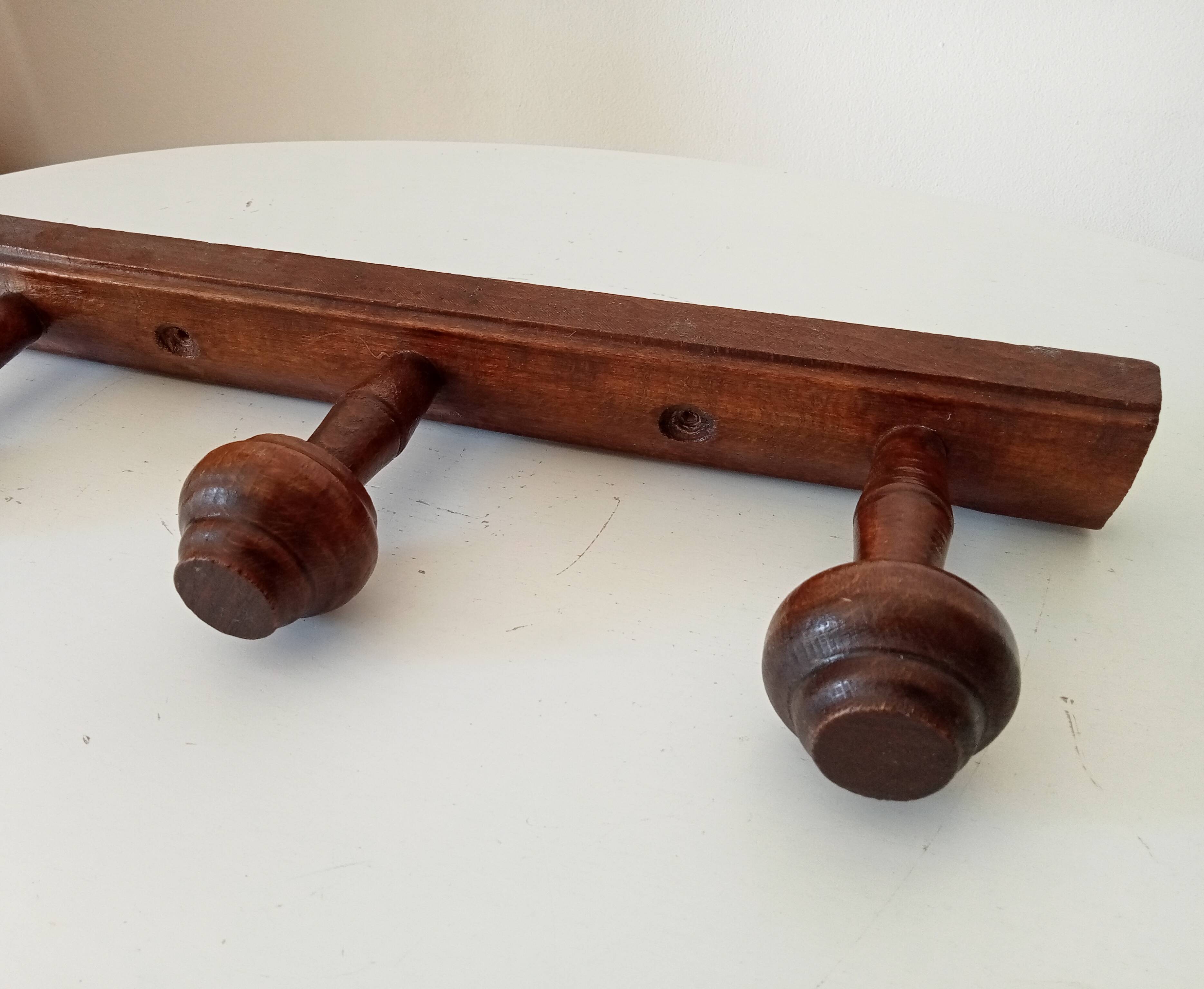 Rustic vintage coat rack
