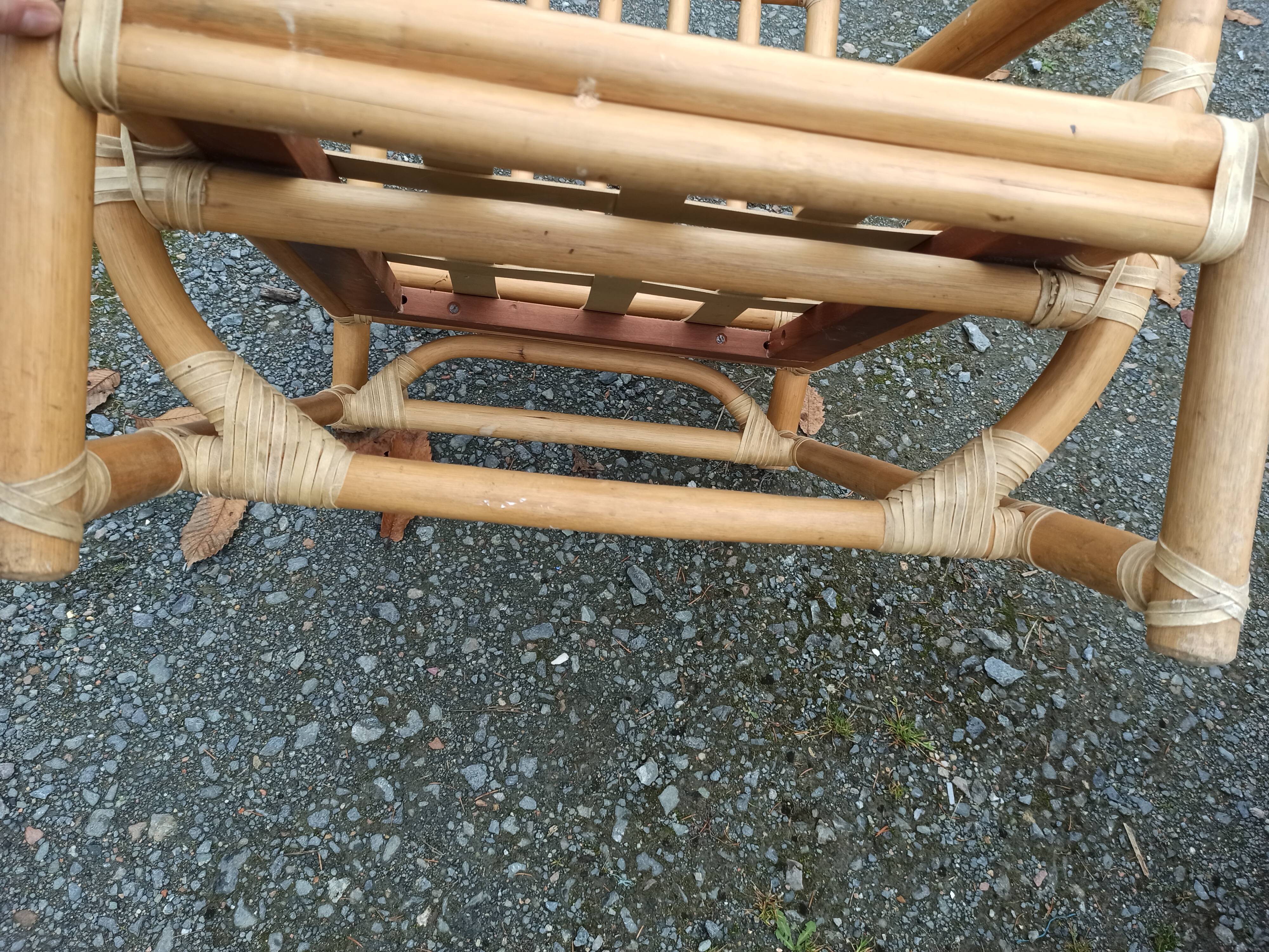 Pair of Lyda Levi armchairs for Mc Guire bamboo Italy Milan