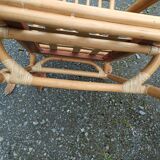 Pair of Lyda Levi armchairs for Mc Guire bamboo Italy Milan