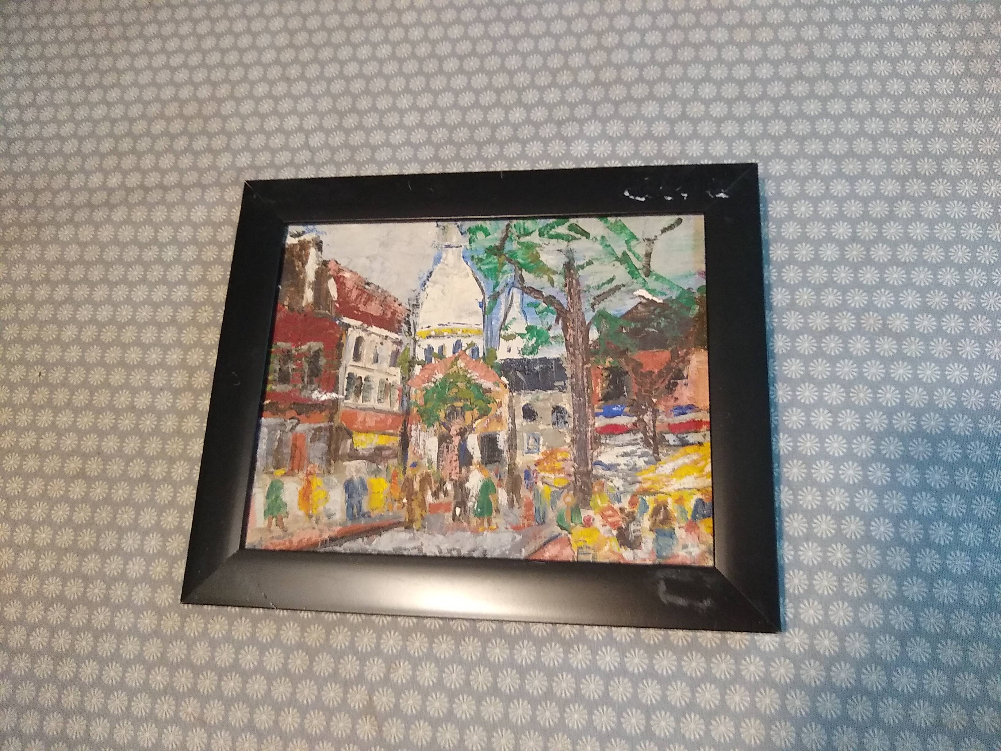 Montmartre hst signed, framed 18 x 23