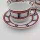 Service Basque théière 5 tasses et 5 soucoupes