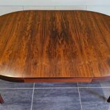 Scandinavian extendable round table in rosewood, 1970s