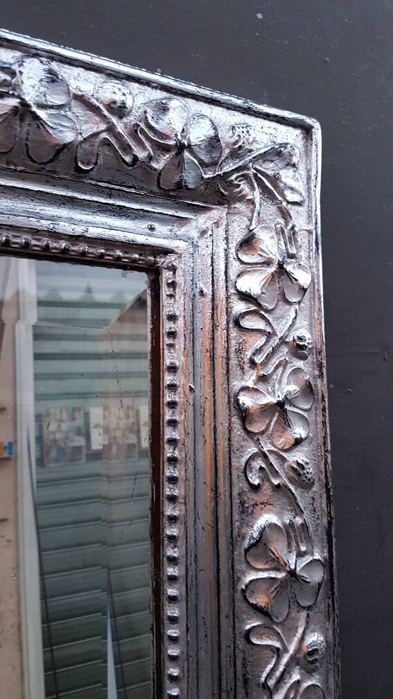 Large silver mirror Napoleon III