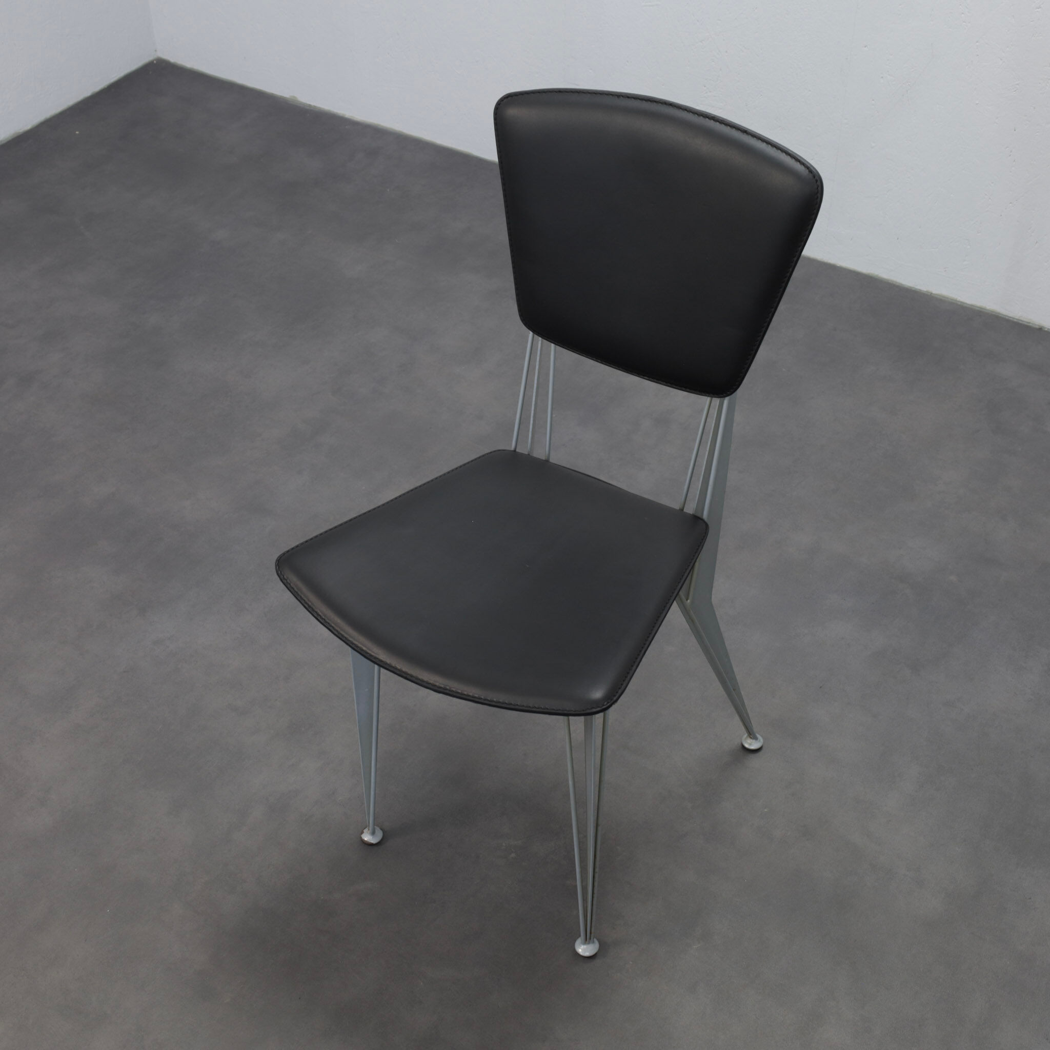 Set of 4 T38 dining chairs by Studio Archirivolto for Fasem, Italy, 1980s