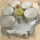 vintage porcelain egg service