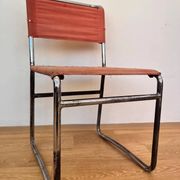 Tubular steel chrome Bauhaus chair by Hynek Gottwald - 1930 (Eisengarn)