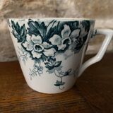 Cup and saucer in Iron Earth St Amand and Hamage Marie Louise