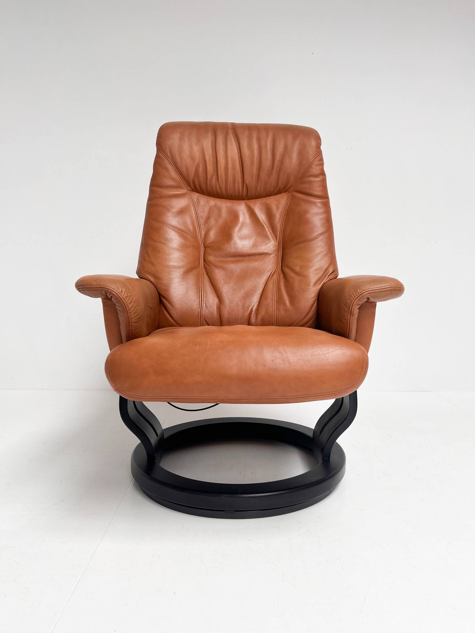 Hjort Knudsen relax chair with ottoman, 1990’s