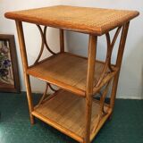 SHELF in RATTAN and WICKER 80s