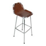 Tabouret de bar en cuir pour "Les Arc", 1960