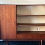 Vintage scandinavian teak high board/bookcase