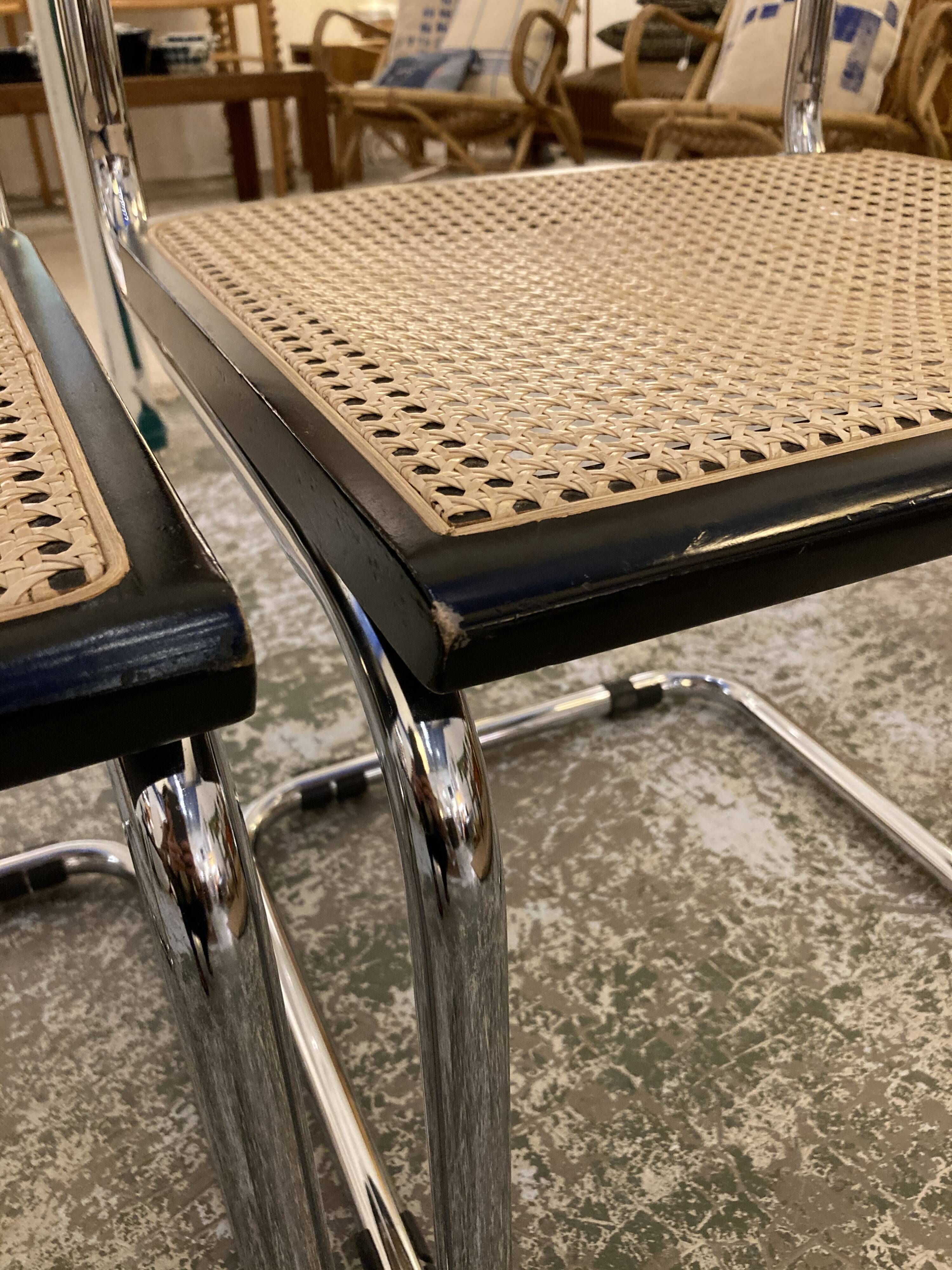 Series of 4 chairs B32 Cesca de Breuer