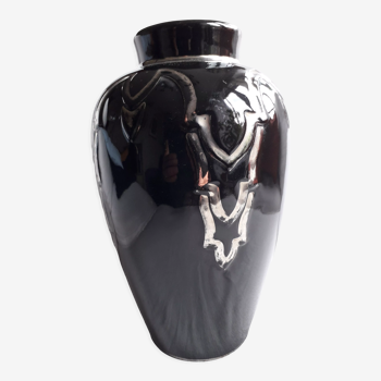 Vase art-déco en céramique signé Odyv