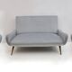 Marco Zanuso Style Mid-Century Modern Velvet Sofa "Lady", 50s