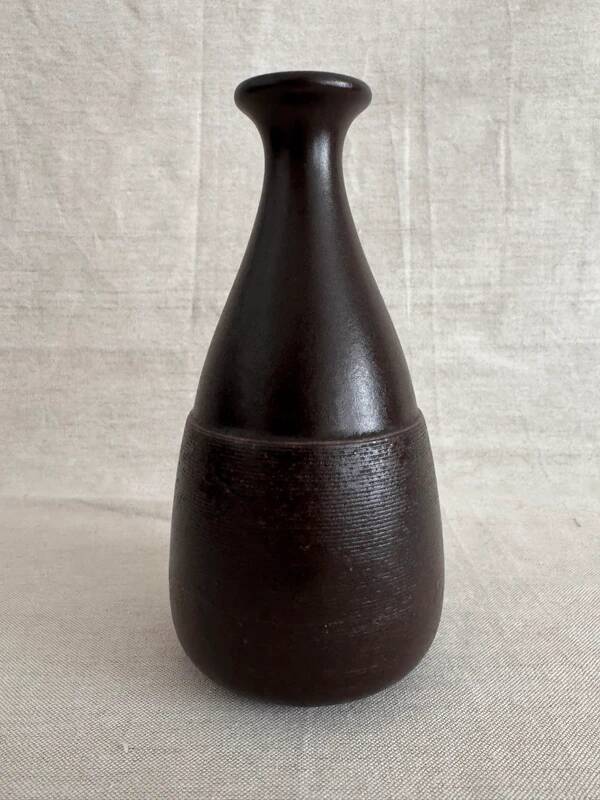 Pichet, vase vintage en grès texturé par Franco Pozzi