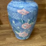 Vintage blue and pink vase