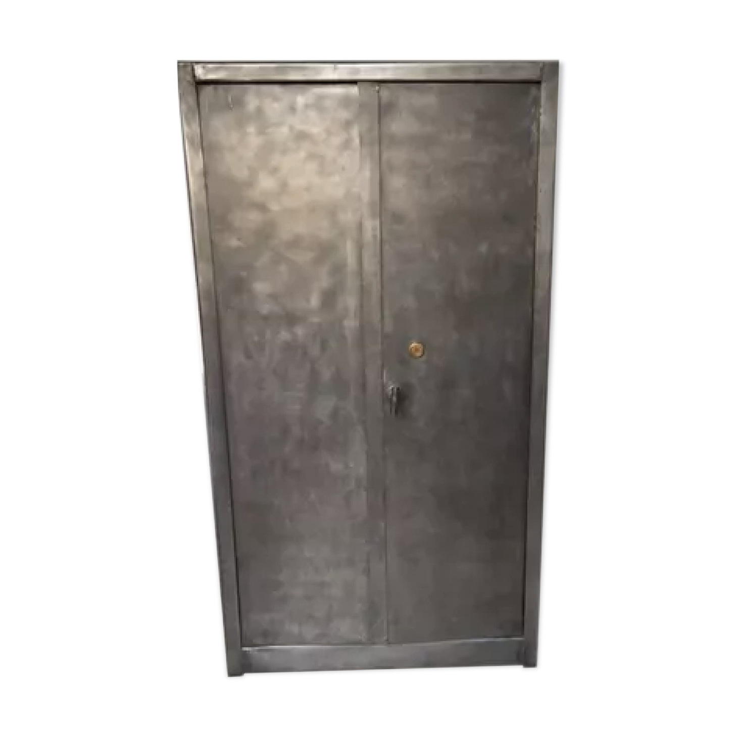 Armoire de rangement industrielle acier brossé