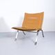 Imposing pair of leather and steel armchairs from the 1960s