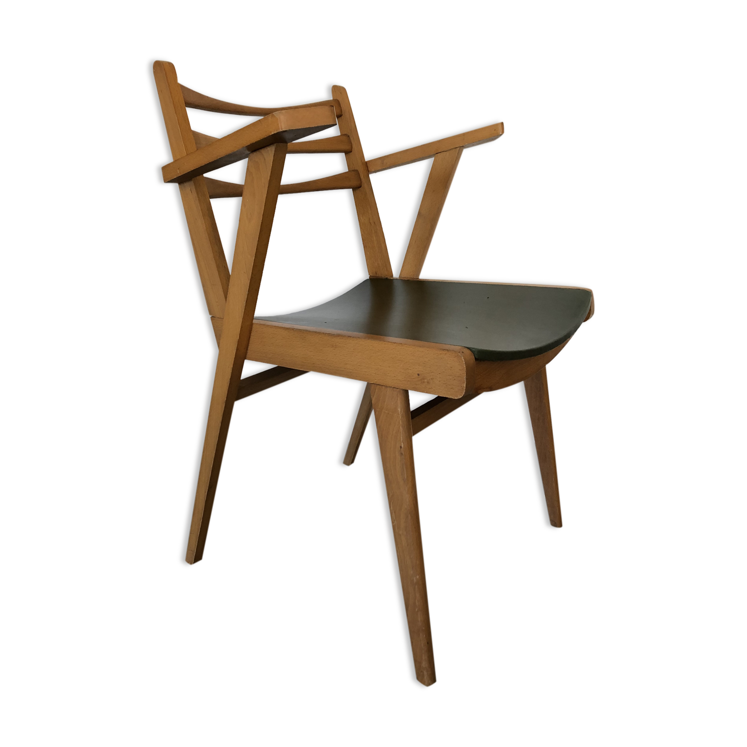 Vintage 50s bridge armchair