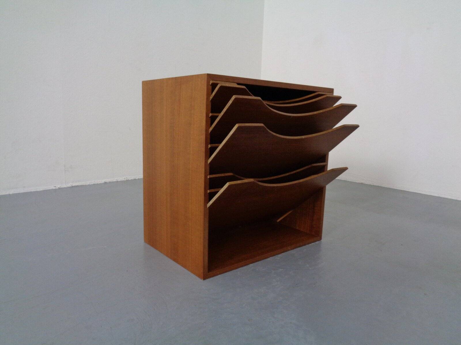 Teak A4 Register Filing Shelves, 1960s