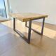 Vintage chrome square coffee table