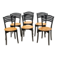 Suite de 6 chaises design de collectivité