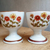 2 vintage Korean ceramic shells