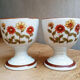 2 vintage Korean ceramic shells