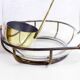 Brass orangeade service and 60s glass