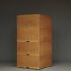 Storage Boxes in beech wood by Wim den Boon, 1967. Set of 4