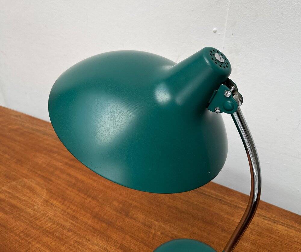 German green table lamp 6786 from the mid-century by Christian Dell for Kaiser Idell, 1960s.