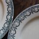 A set of 6 flat plates Terre de Fer Guirlandes Louis XVI Salins