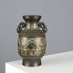 Antique cloisonné vase decorated in bronze, Japan, 19th century.