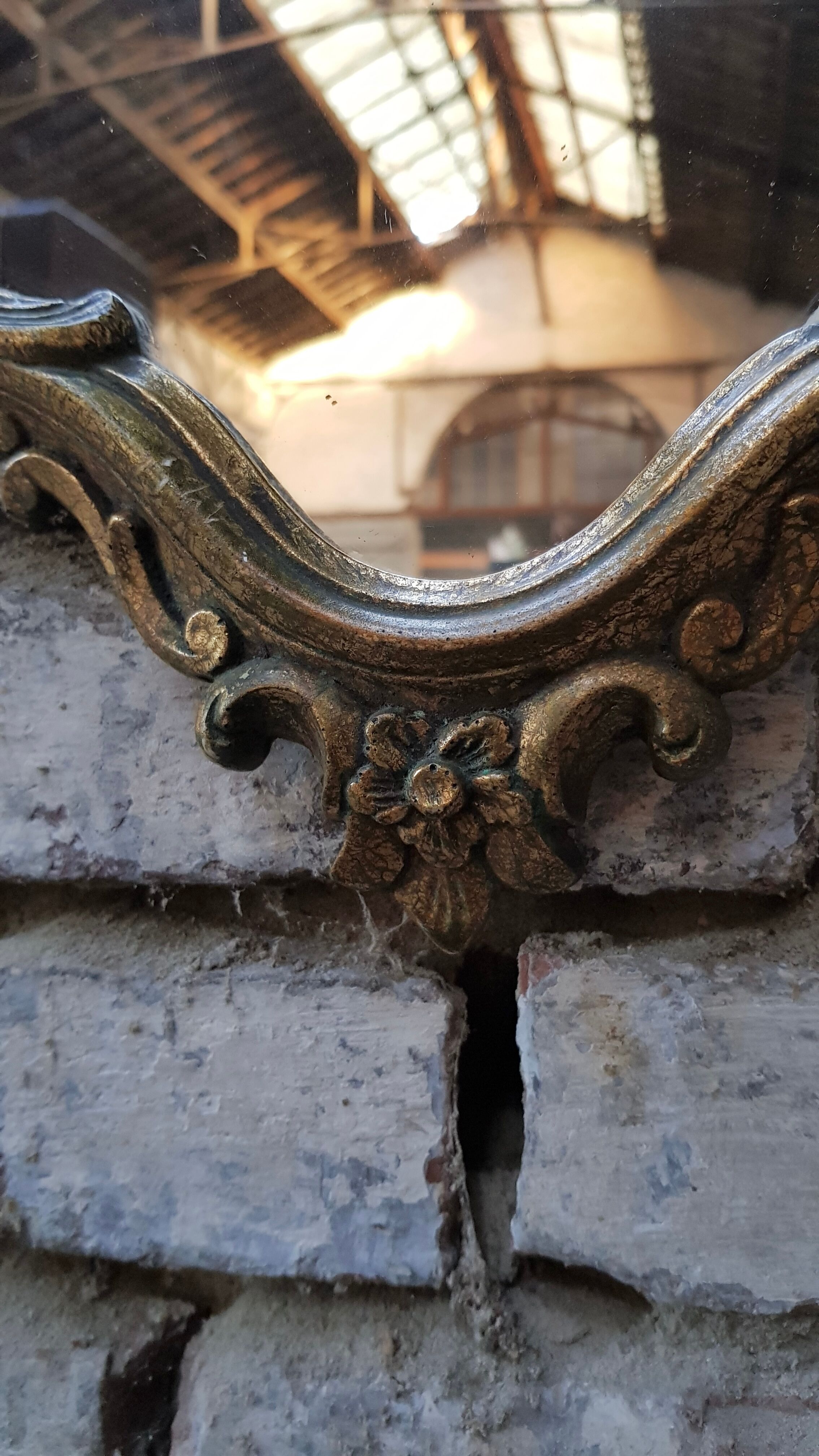 Gilded baroque mirror