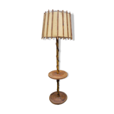 Rattan floor lamp