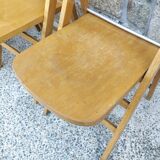 Four 60s wooden Stella chairs