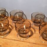 Smoked glass cups 70