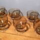 Smoked glass cups 70