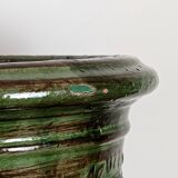 Uzès glazed earthenware planter
