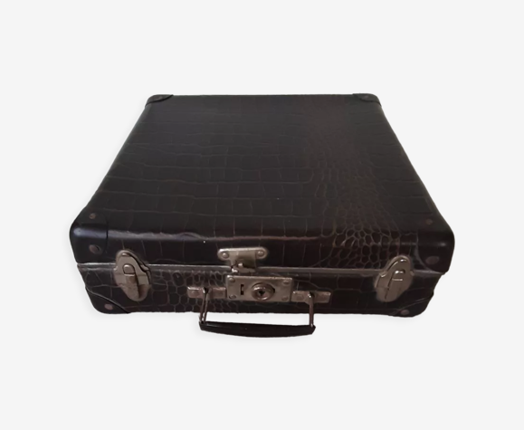 Valise imitation croco