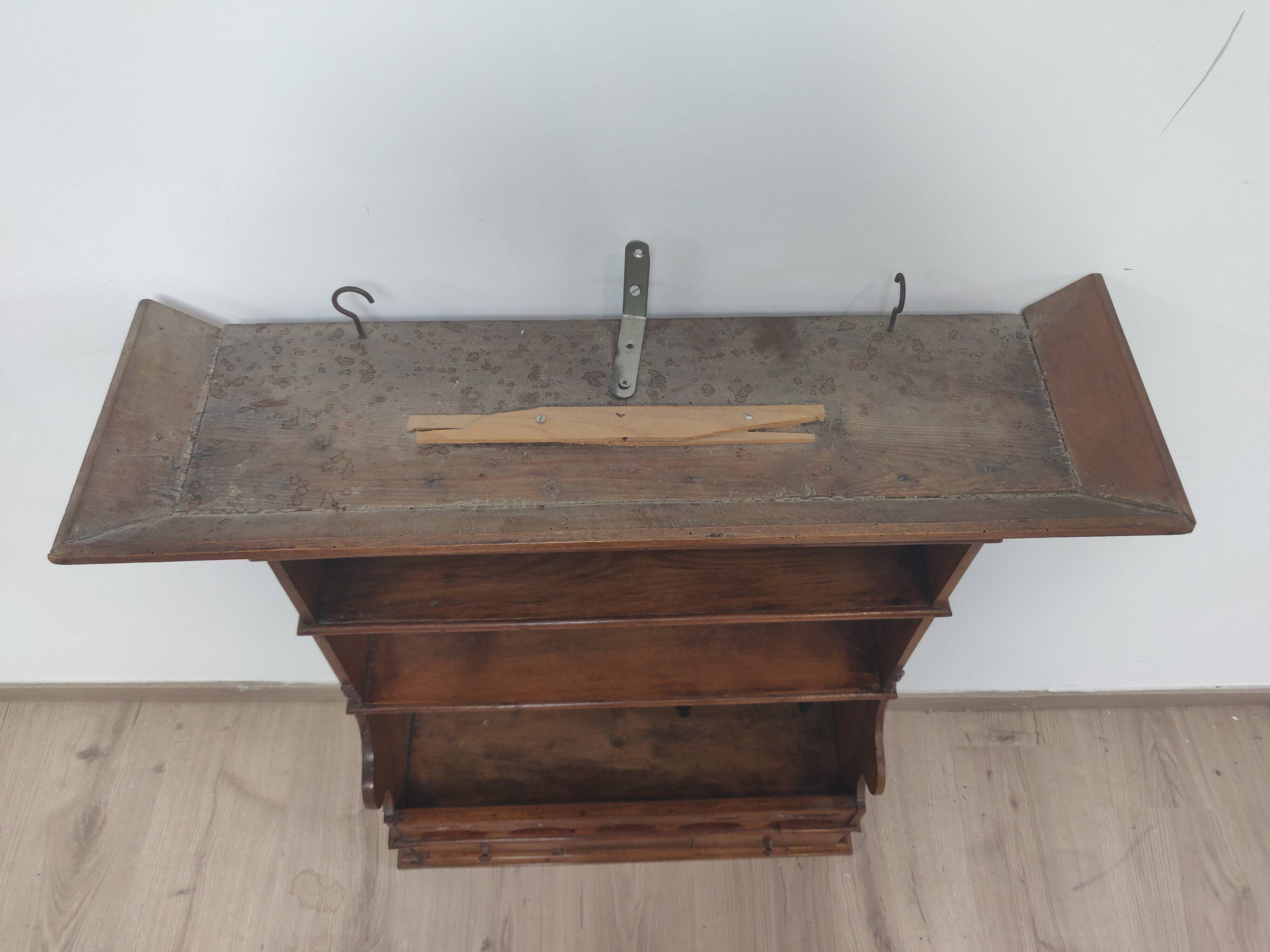 Wall shelf of the nineteenth century carved wood