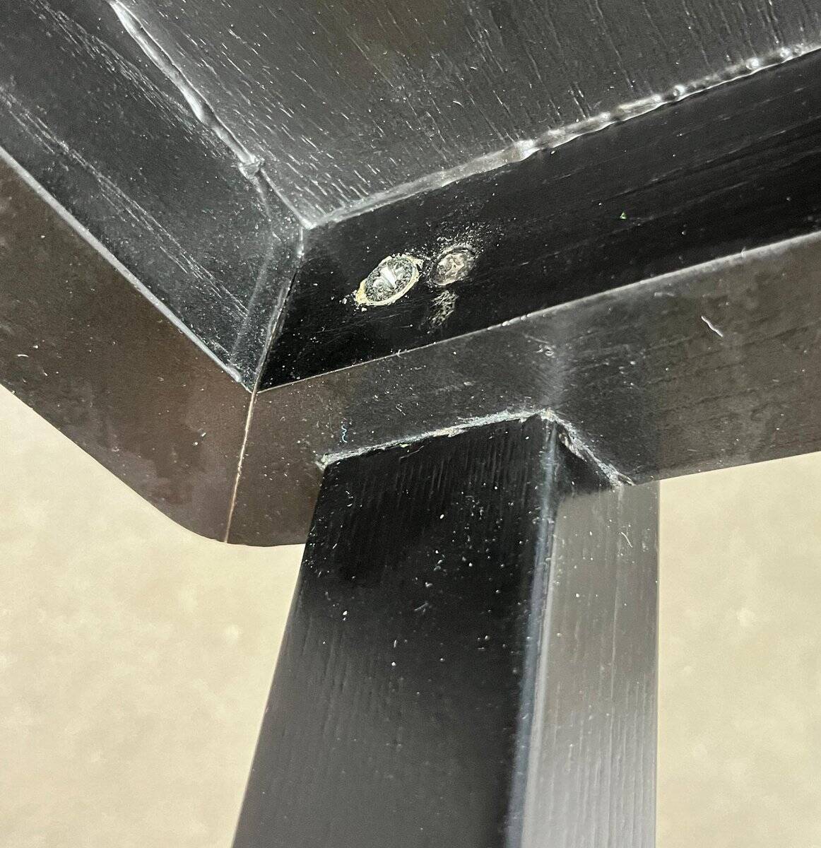 German armchair model D51 Fagus with Bauhaus pattern cushion by Walter Gropius for Tecta