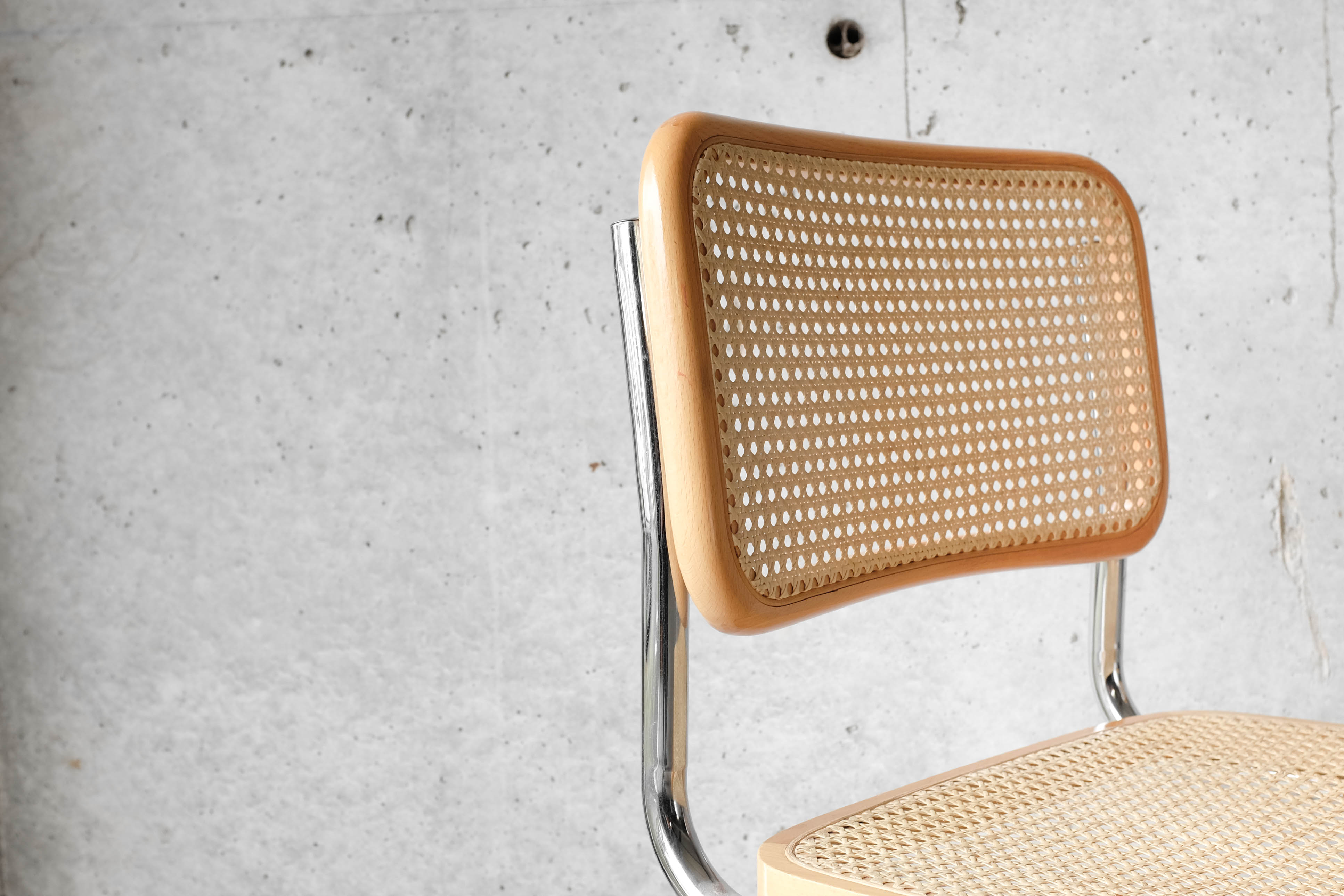 Pair of cesca chairs B32 by Marcel Breuer