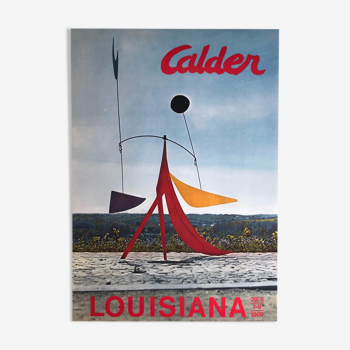 Affiche originale d'Alexander Calder,  Louisiana Museum / L'Iguane, 1968