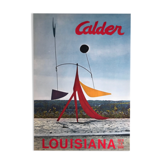 Affiche originale d'Alexander Calder,  Louisiana Museum / L'Iguane, 1968