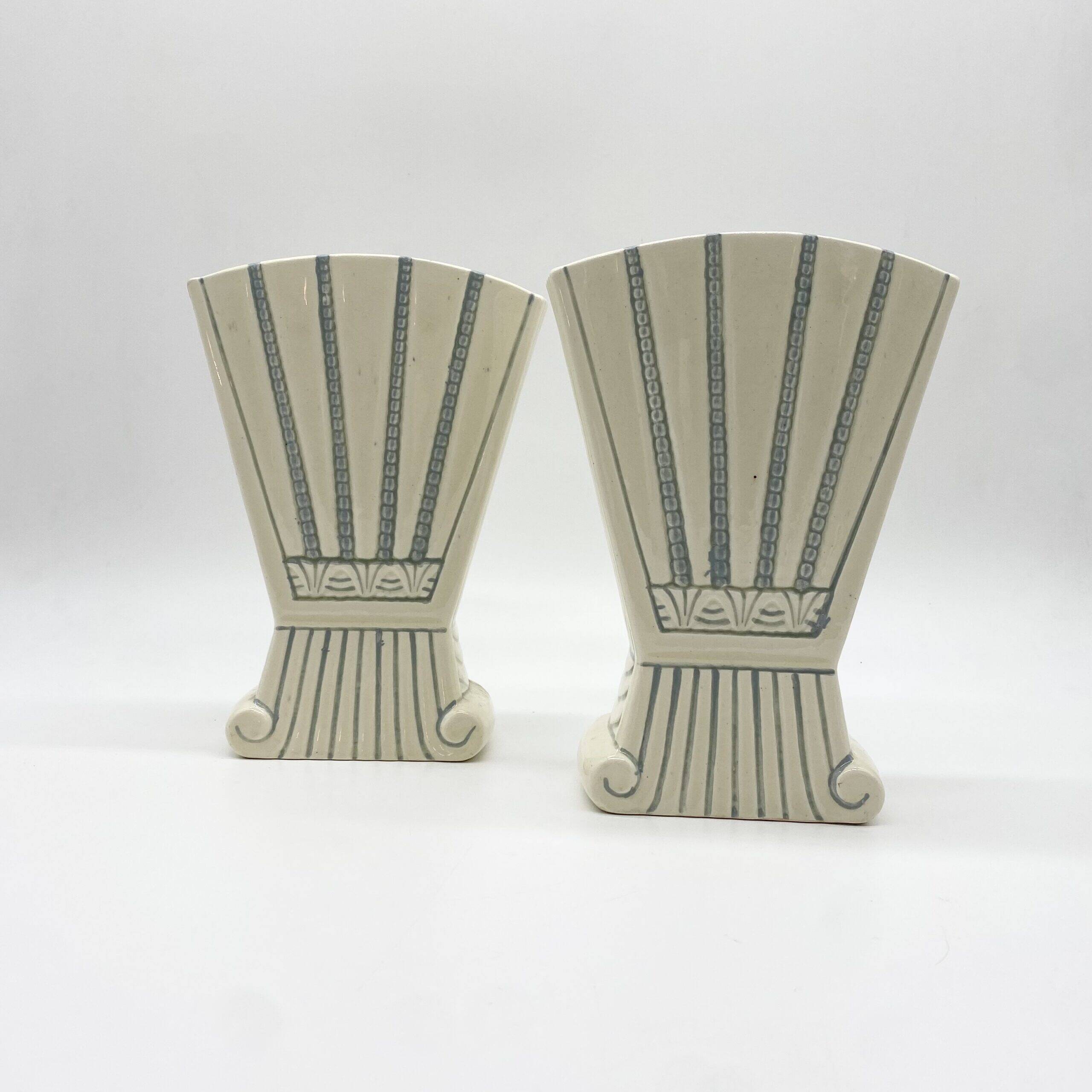 Pair of "Orchies" Art Deco vases, 1930s