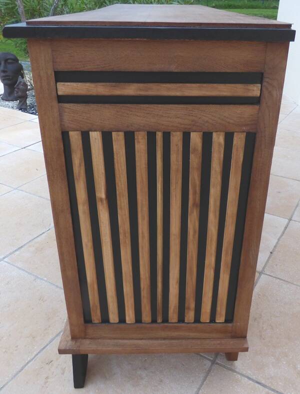 Enfilade en bois massif 3 portes 3 tiroirs