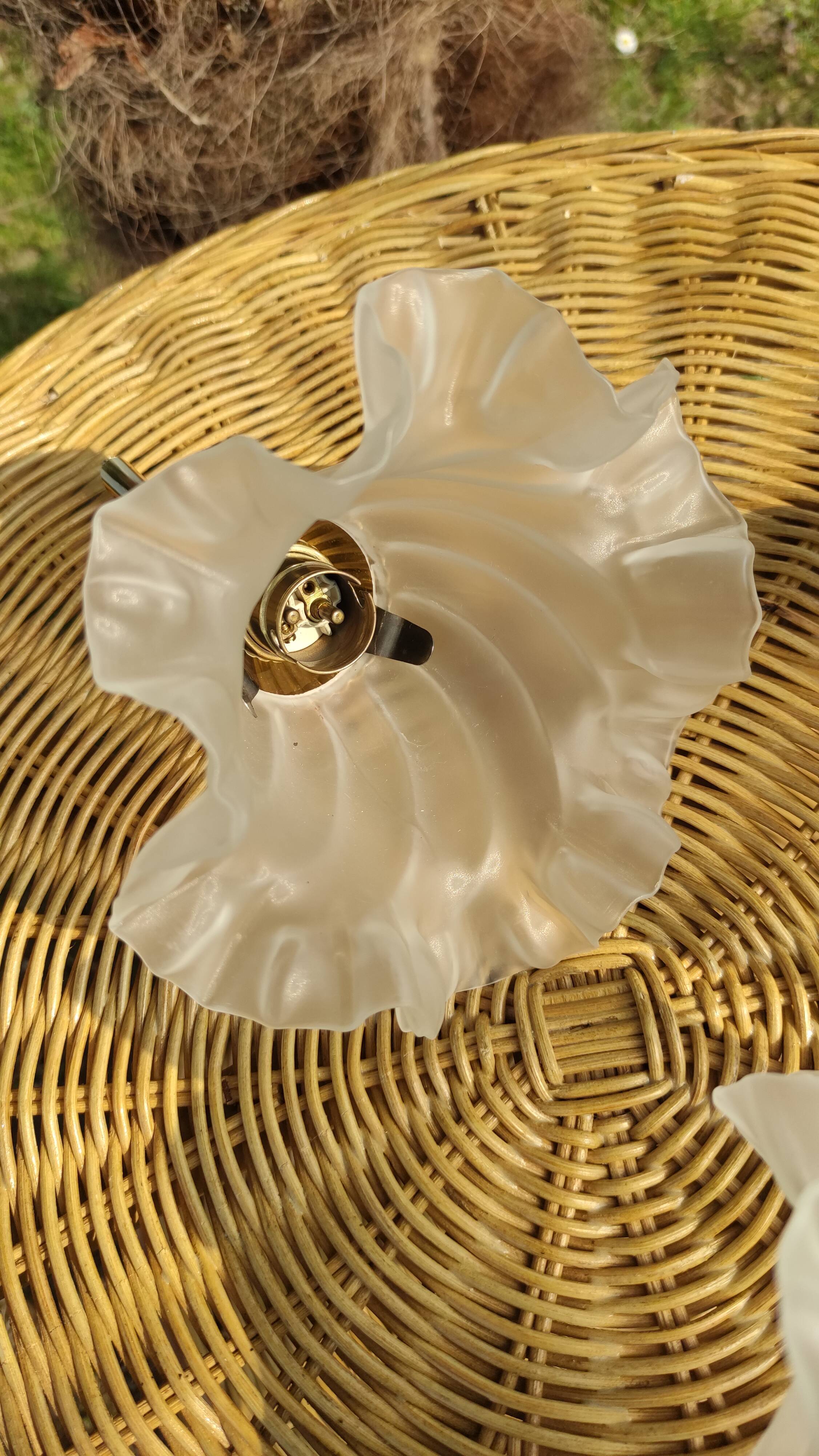 Globe tulipe art déco