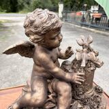 Meyer – Antique terracotta sculpture – Winged putto